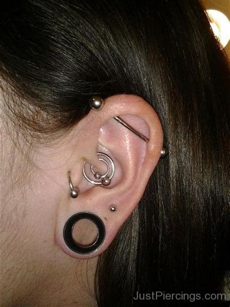 Lobe Daith Tragus And Industrial Piercing