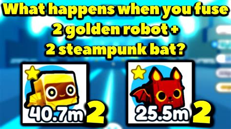 What Happens When You Fuse Golden Robot And Steampunk Bat Roblox