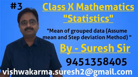 Class Maths Gseb Ncert Cbse Statistics Assume Mean Method And Step