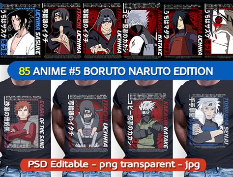 Naruto shirt design | anime bundle part#05 - Buy t-shirt designs