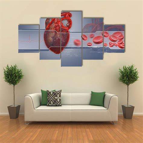 Human Heart Canvas Wall Art - Tiaracle