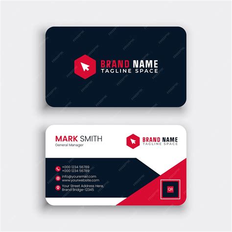 Premium Vector Modern Business Card Design Template