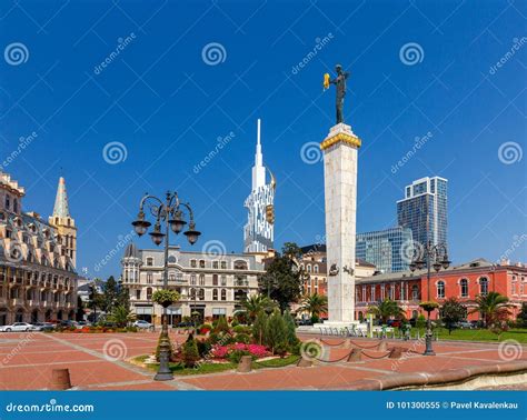 Batumi Europe Square In The Morning Editorial Image Image Of