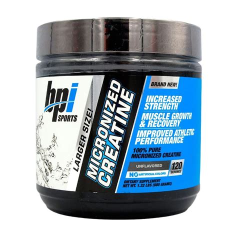 bpi micronized creatine   servings sporty days