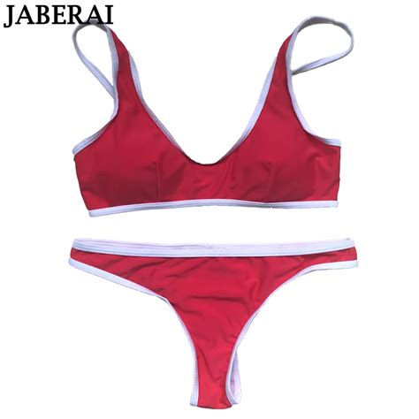 JABERAI Bikini Set Sexy Pusp Up Bandeau Swimwear Brazilian Bikinis