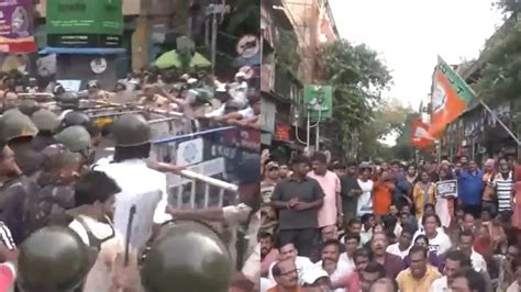 Nabanna Abhijan Rally Live Tmc Bjp Spar Over Police Action On