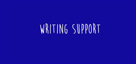 Writing Support — Sustainable Formations