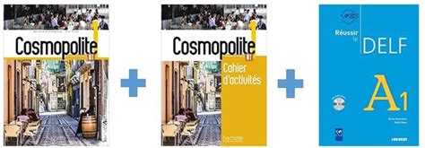 Cosmopolite 1-A1 Textbook With DVD + Workbook + DELF A1 Livre (3 Book Set): Buy Cosmopolite 1-A1 ...