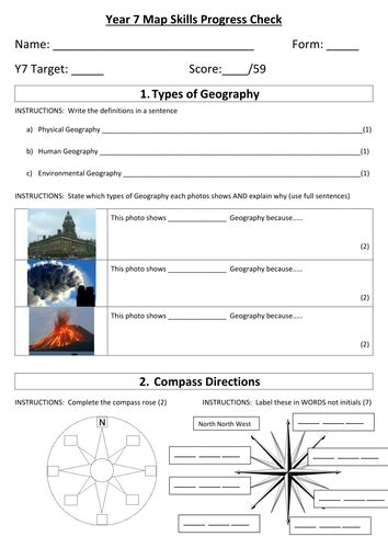 Map Skills test | Teaching Resources