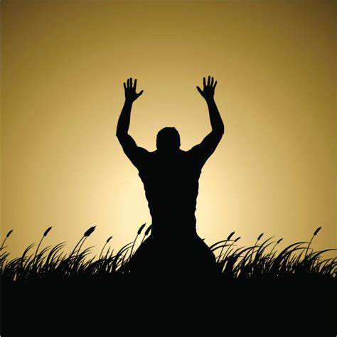 Praising Hands Silhouette Illustrations, Royalty-Free Vector Graphics ...