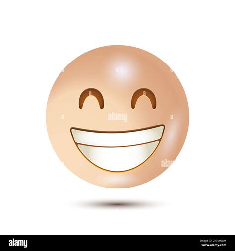 Grin Beaming Face With Smiley Eyes Cheesy Face Vector Illustration