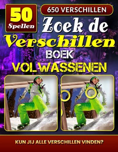 Zoek De Verschillen Boek Volwassenen Afbeelding Spelletjes