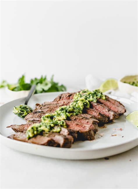 Grilled Flank Steak With Avocado Chimichurri Lively Table