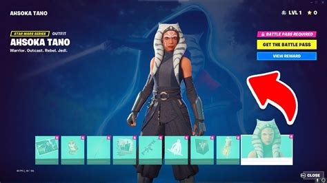 All Ahsoka Tano Secret Battle Pass Rewards In Fortnite Chapter 4 Season