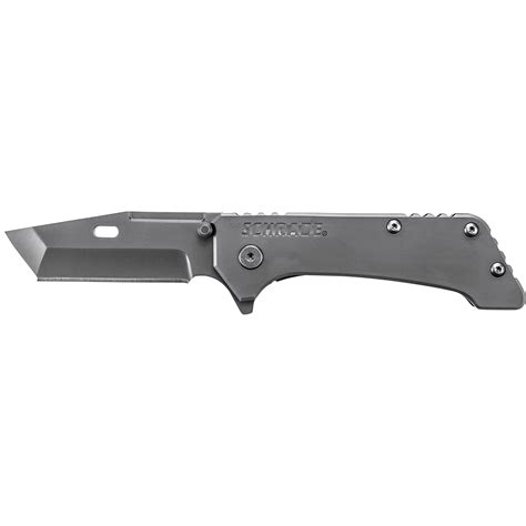 Schrade Frame Lock Folding Knife Tanto Blade Steel Handle | Schrade