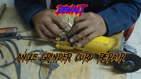 Dewalt Angle Grinder Power Cord Repair And Fix Ii Moto Dairy Vlog Ii