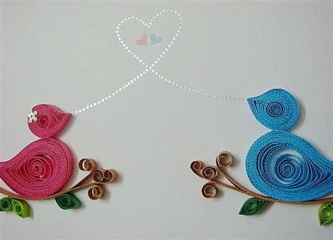 Azlina Abdul Quilled Love Birds