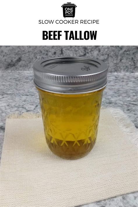 Infused Slow Cooker Beef Tallow The Slow Cooking Club