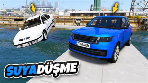 Eski Arabalar vs Yeni Arabalar Suya Düşme Parkurunda GTA 5 YouTube