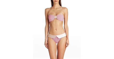 VALIMARE Capri Flap Bikini Bottoms In Pink Lyst