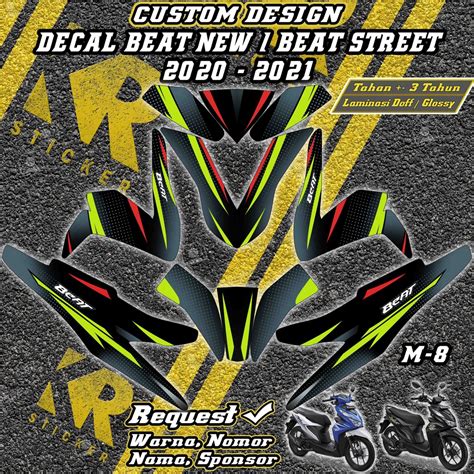 Jual Stiker Decal Fullbody Beat New Beat Street New Custom Desain