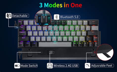 Wireless Mechanical Gaming Keyboard E Yooso Bluetooth G Wired