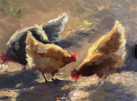 Chickens In The Sun Kelli Folsom Fine Art