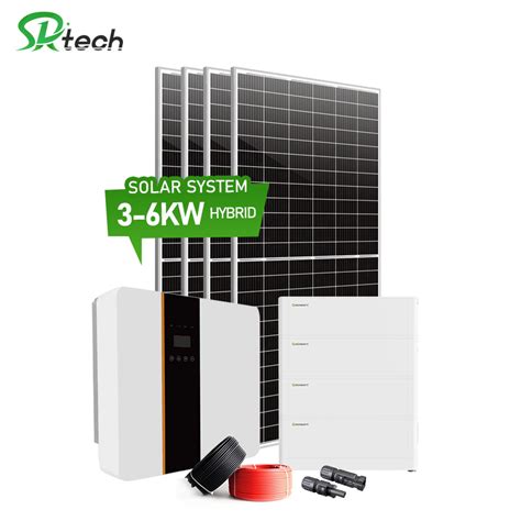 Kw Photovoltaic Solar System Growatt Single Phase Hybrid Inverter