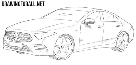 How to Draw a Mercedes-Benz CLS | Dibujos de coches, Dibujos de autos ...