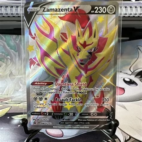 POKÉMON TCG ZAMAZENTA V Shiny SWSH Black Star Promos SWSH293 Holo