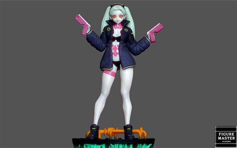 3D file REBECCA CYBERPUNK EDGERUNNERS 2077 ANIME GIRL CHARACTER 3D ...