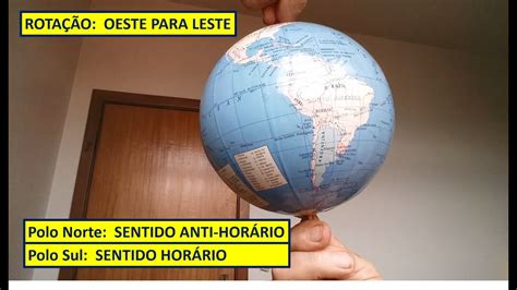 67 O Sentido Da Rotação Da Terra Youtube