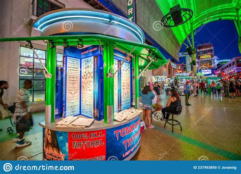 LAS VEGAS NV JUNE 29 2018 Downtown Las Vegas Fremont Street At