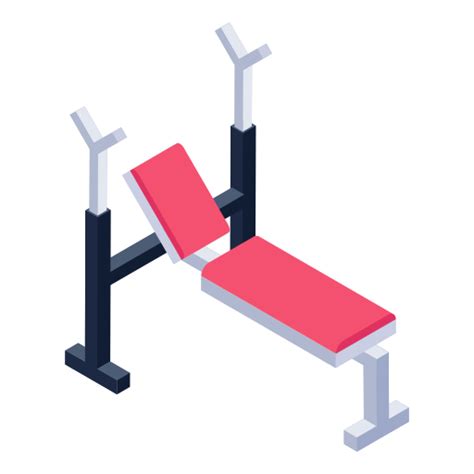 Bench Press Generic Isometric Icon