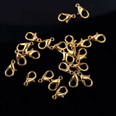 Mm Gold Plated Lobster Claw Clasps For Charm Bracelet Necklace Making