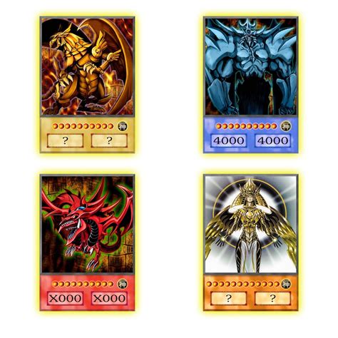 Egyptian Gods Yugioh Anime Style Cards Orica Set Common Etsy