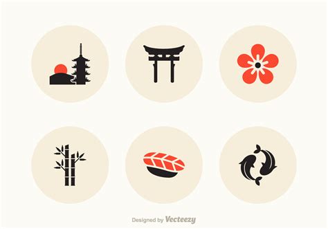 Japan Vector Icons 120854 Vector Art at Vecteezy