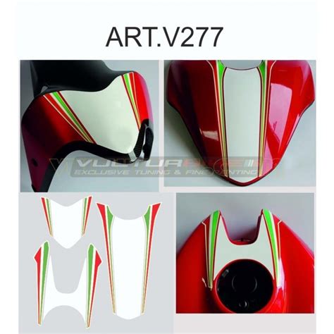 Komplette Kit Tricolor Design Aufkleber Ducati Monster S