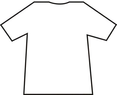 Plain White T Shirt Template ClipArt Best