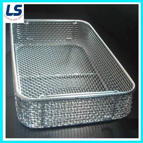 Stainless Steel Wire Basket Wire Mesh Basket Disinfection Basket