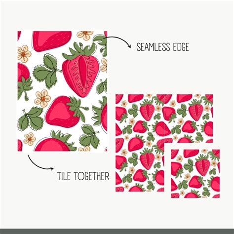 Strawberry Patterns Set Graphics Strawberry Png Digital Paper