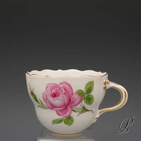 Kaffeegedeck Meissen Im Dekor Rote Rose Porzellan Porcelain