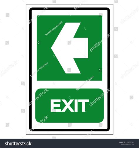 Exit Symbol Sign Vector Illustration Isolate Stock Vector Royalty Free
