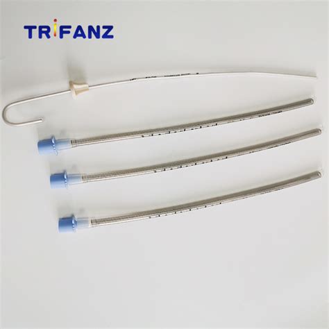 Reinforced Silicone Endotracheal Tube Without Cuff China Graduated