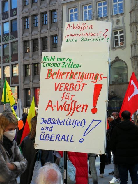 20 2 21 Anti SiKo Demonstration in München Arbeit Zukunft