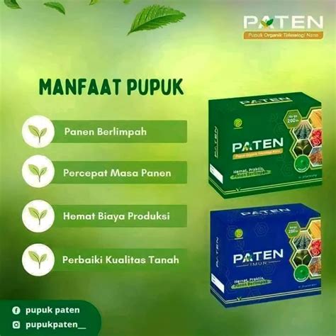 Jual Pupuk Paten Imun Paten 1 Box Isi 12 Sachet Pupuk Paten 12