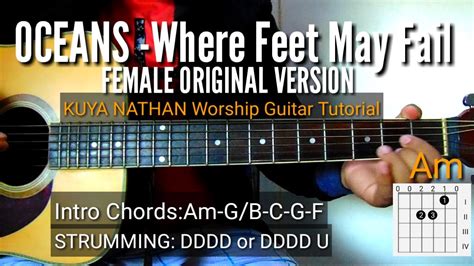 Oceans Where Feet May Fail By Hillsong Easy Guitar Tutorial2nd