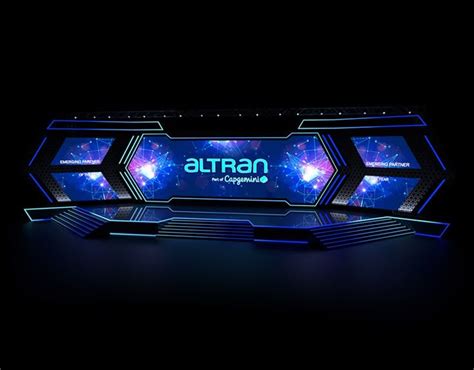 Church Stage Design with Lights and Stars