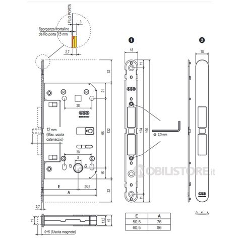 Chiusura magnetica Agb Touch & Close regolabile, con rifermo | Nobili ...