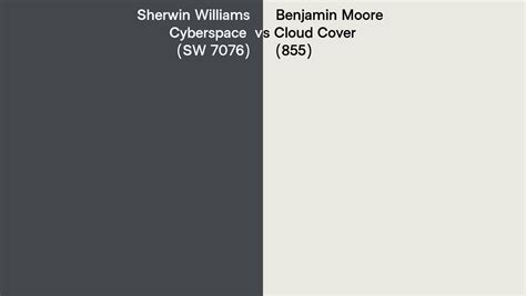 Sherwin Williams Cyberspace Sw 7076 Vs Benjamin Moore Cloud Cover